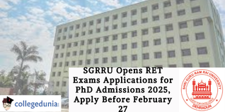 SGRRU Opens RET Exams Applications for PhD Admissions 2025, Apply Before February 27